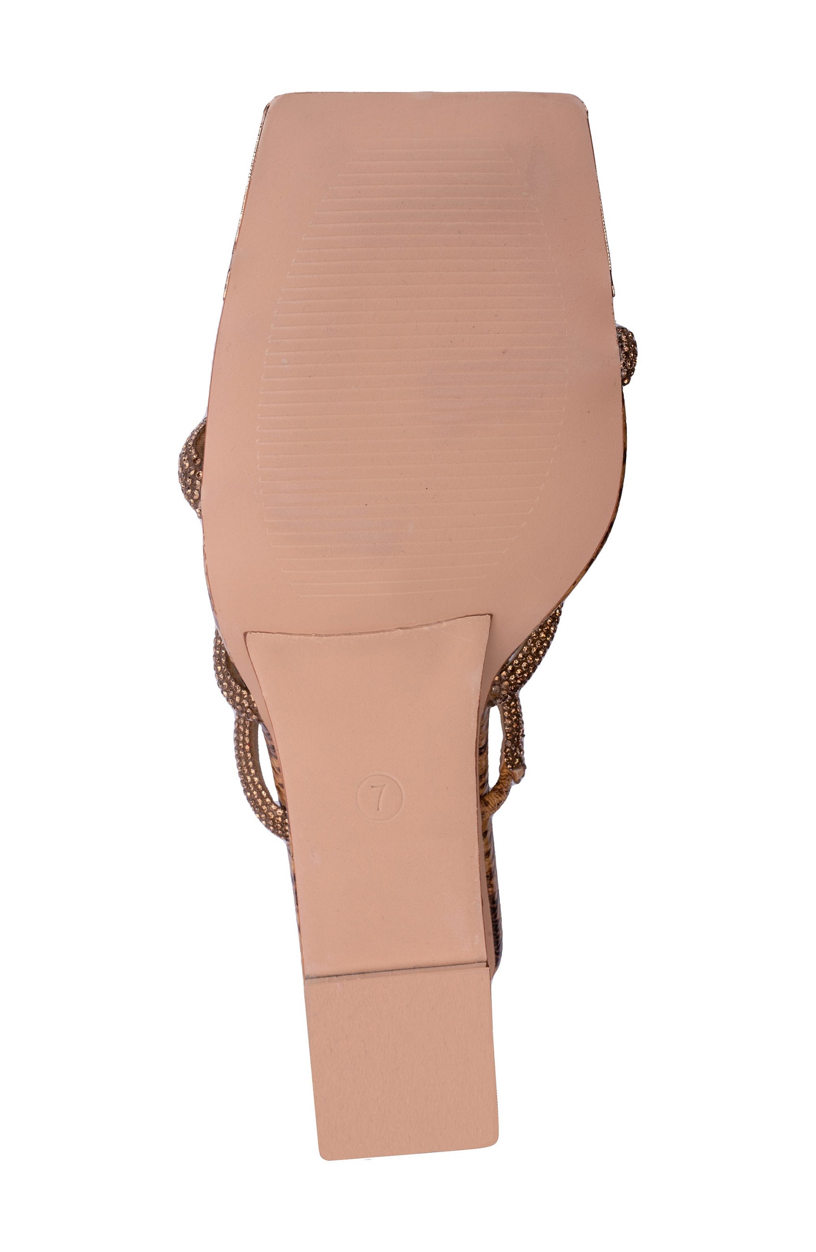 NINETY UNION Angel Snake Embossed Wedge Heel Sandal, Alternate, color, Camel