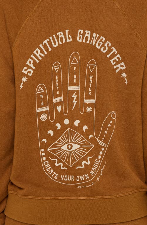 Spiritual Gangster Essence Forever Graphic Sweatshirt In Brown