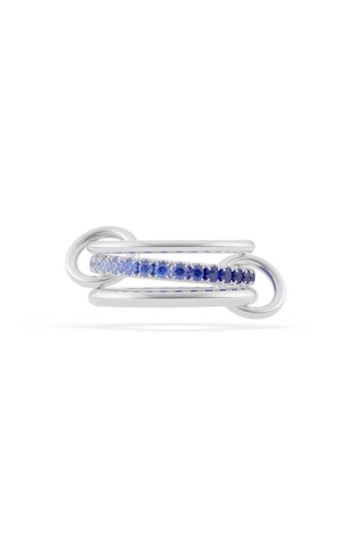 Spinelli Kilcollin Sterling Silver Blue Sapphire Ring In Metallic