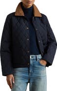 Lauren Ralph Lauren Twill Collar Quilted Jacket