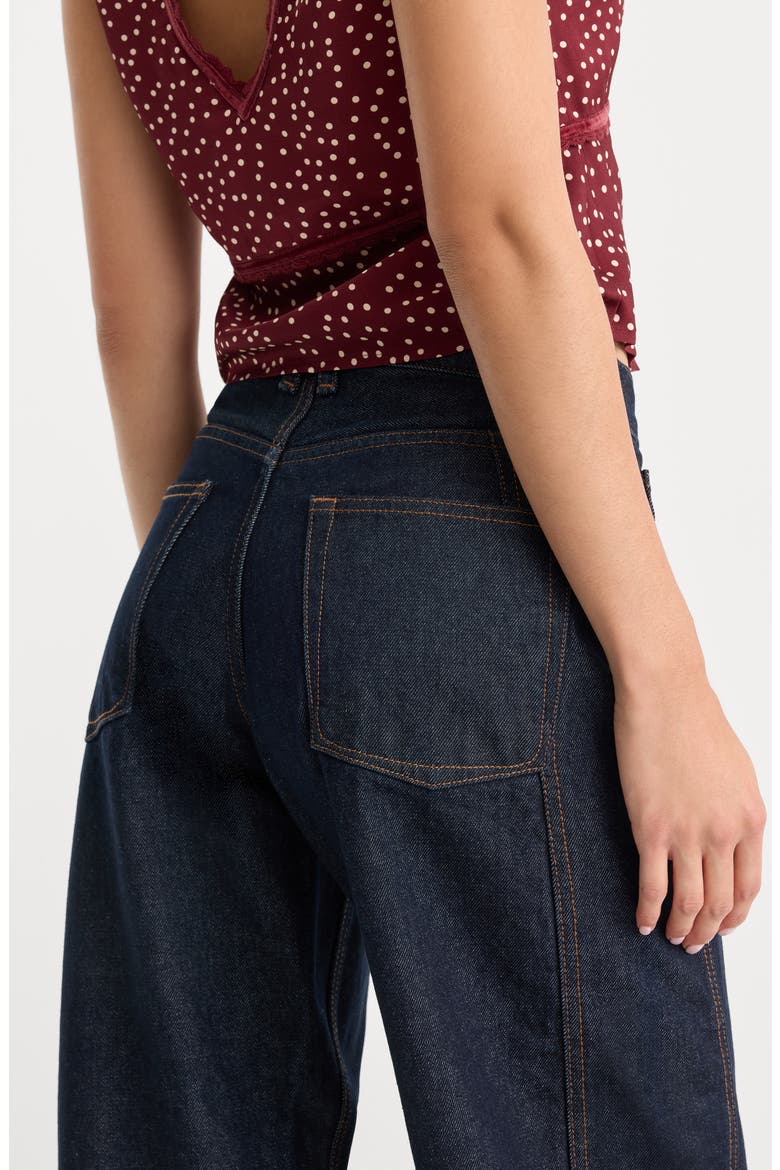 Vintage Barrel Ankle Wide Leg Jeans, Alternate, color, INDIGO1302
