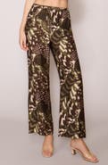 MELLODAY Floral Print Ankle Pants