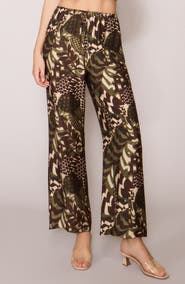 MELLODAY Floral Print Ankle Pants