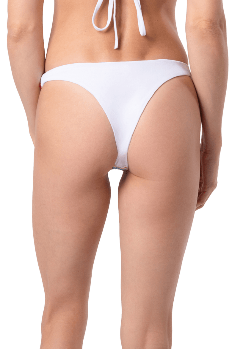 Limoncello Hand Beaded Bikini Bottom, Alternate, color, White