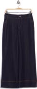 T Tahari Pintuck Wide Leg Jeans
