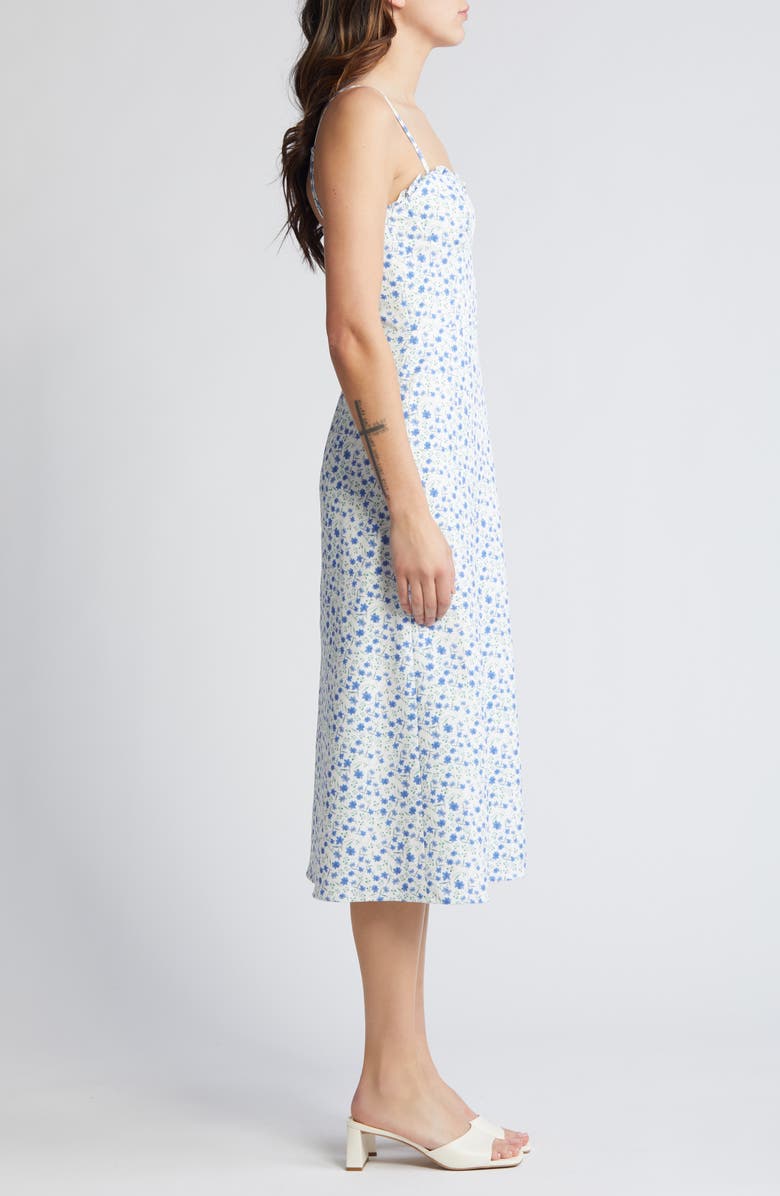 French Connection Camille Echo Floral Midi Sundress, Alternate, color,