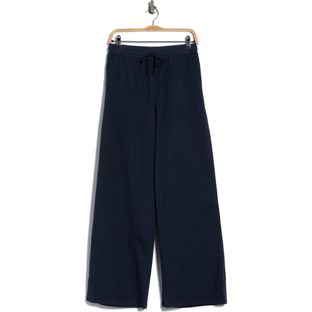 Splendid Twill Wide Leg Pants In Blue