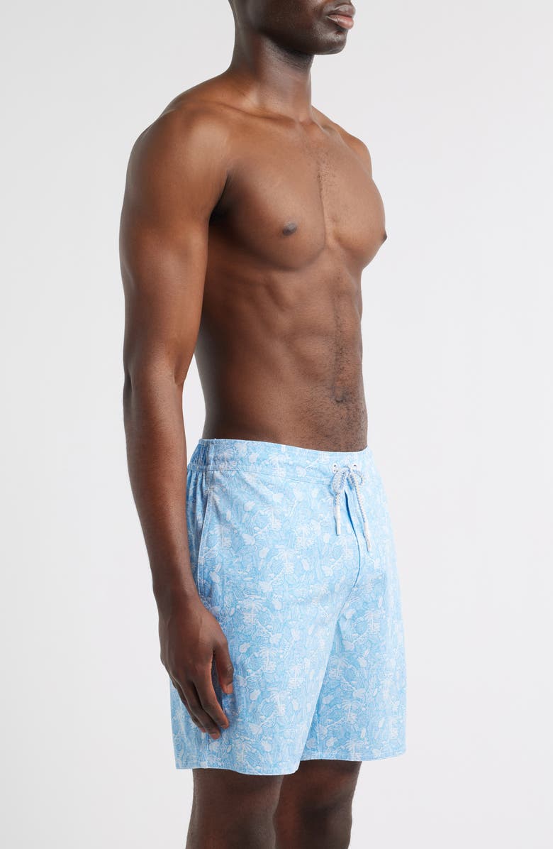 johnnie-O Swingin' Swim Trunks, Alternate, color, Maliblu