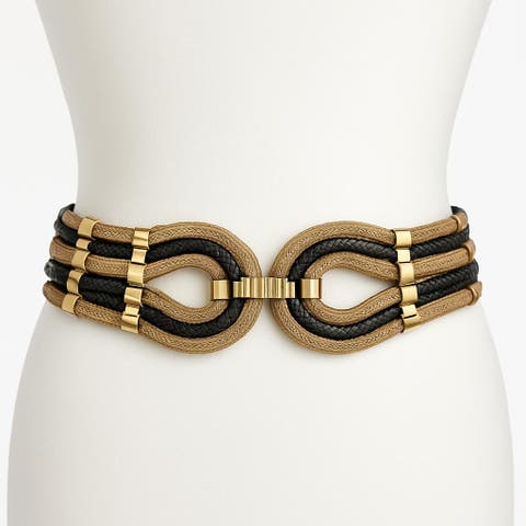 Gladiator Metal And Leather Belt