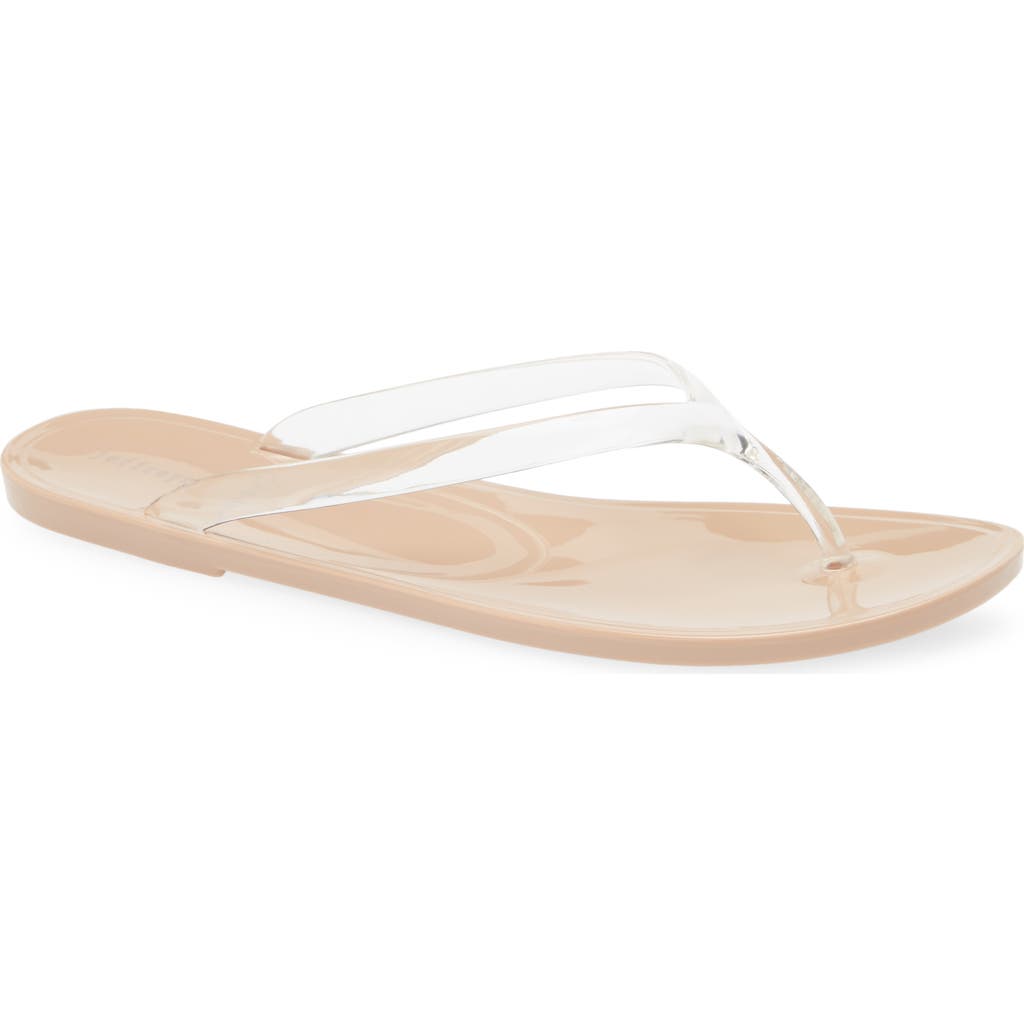 Jeffrey Campbell Beach Day Jelly Flip Flop In White