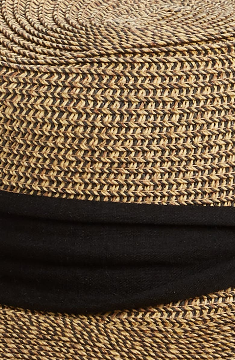 San Diego Hat Straw Gondolier Hat with Scarf Bow, Alternate, color,