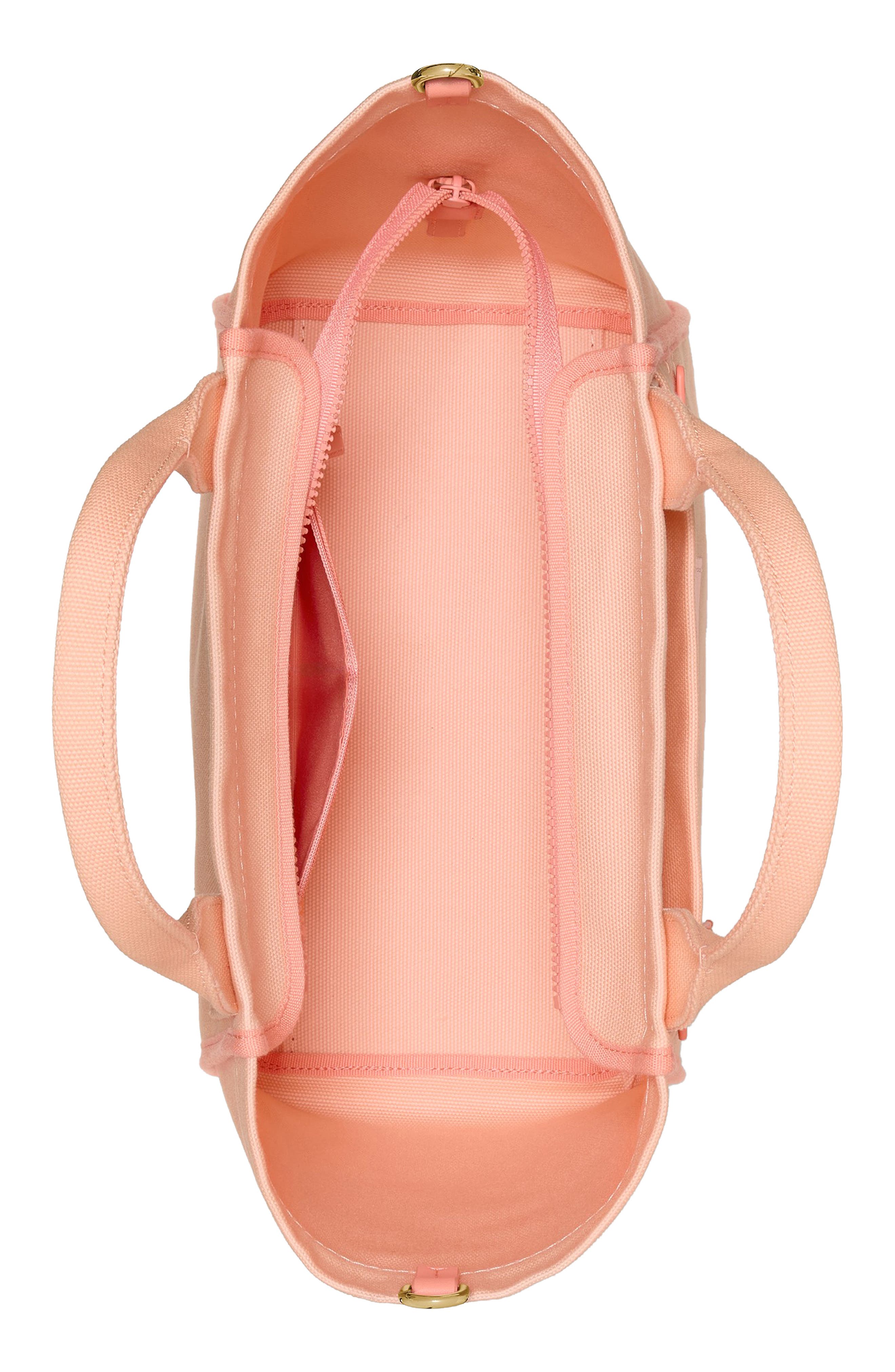 dash canvas tote bag, Alternate, color, LIGHT CANTALOUPE