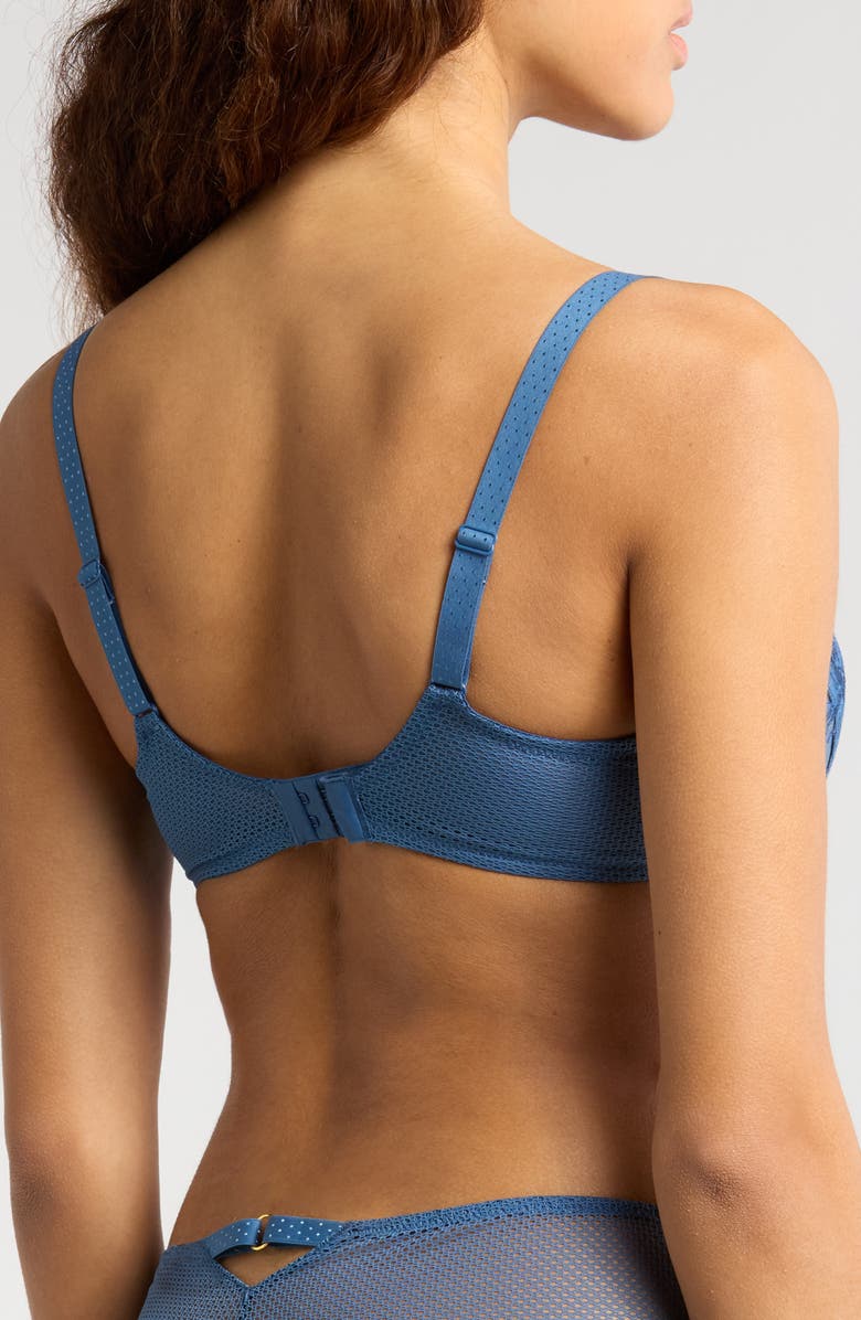 Chantelle Lingerie Fleurs Underwire Signature Demi Bra, Alternate, color, Jeans Blue Denim