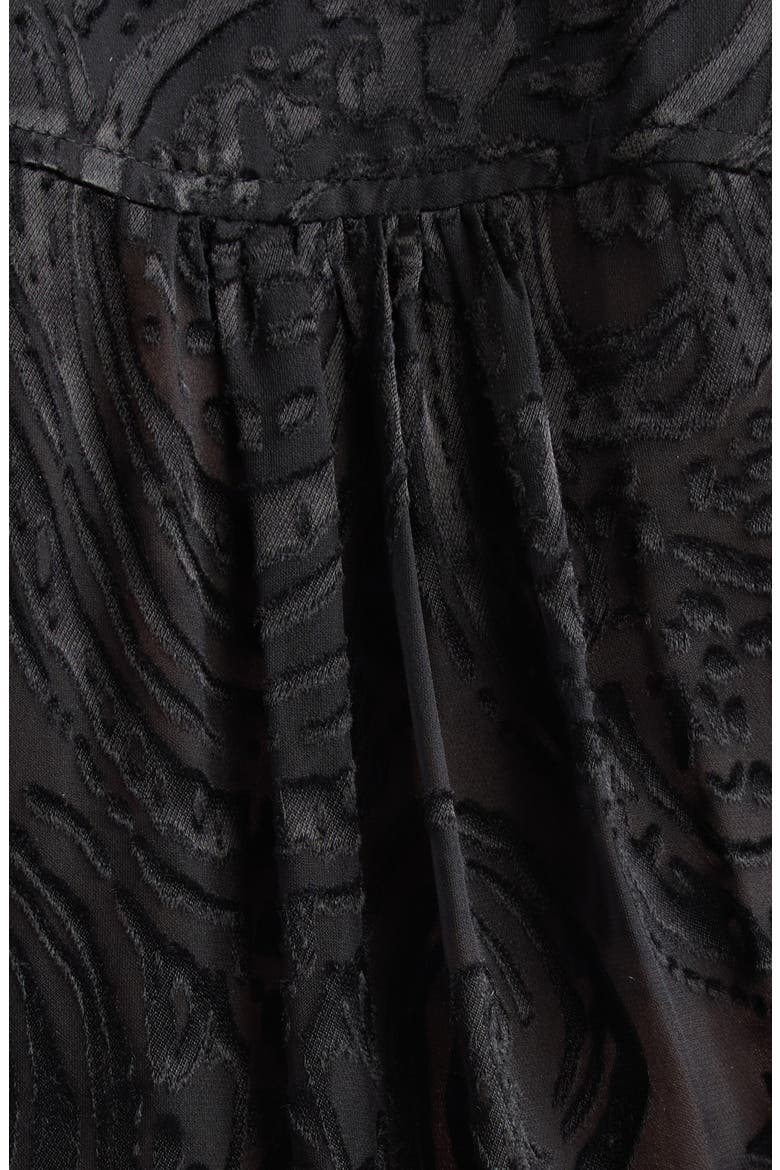 Mara Paisley Burnout Silk Blend Top, Alternate, color, BLACK PAISLEY