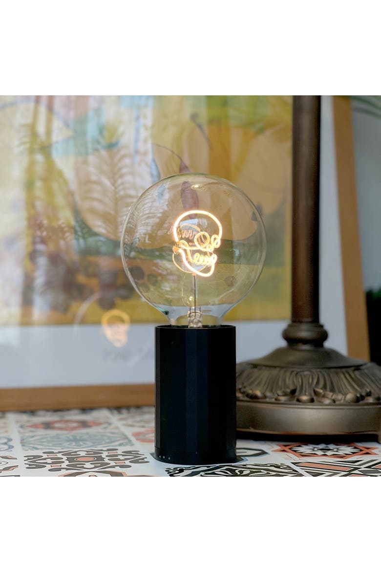 Skull Portable Table Lamp, Alternate, color, Olive
