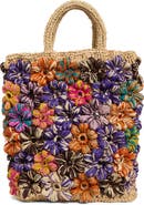 URBAN EXPRESSIONS HANDBAGS Floral Raffia Tote Bag