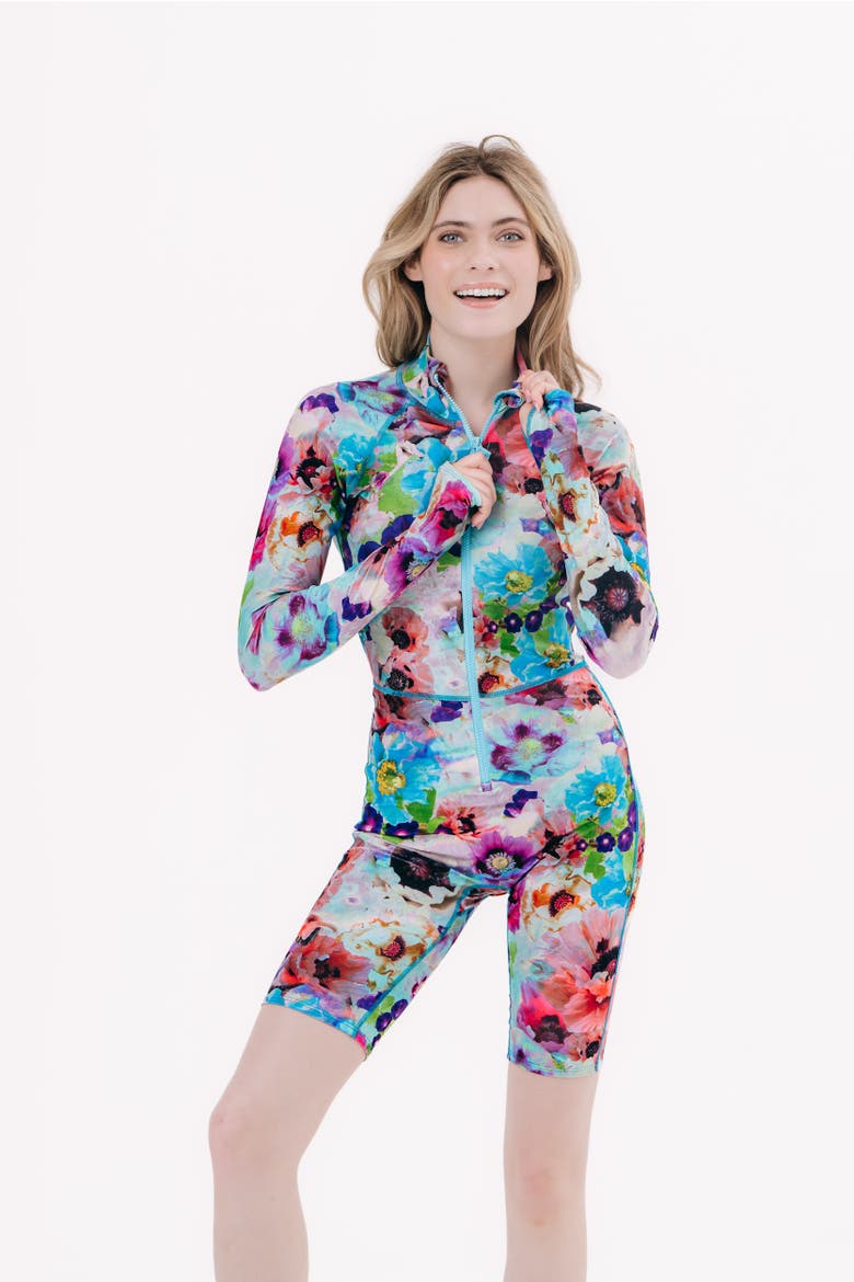 Women's One-Piece Swimsuit - UPF 50+, Alternate, color, Soft Sky Blue