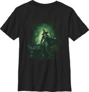 Wicked: For Good Boys' Elphaba Green Forest Graphic Short Sleeve T-Shirt