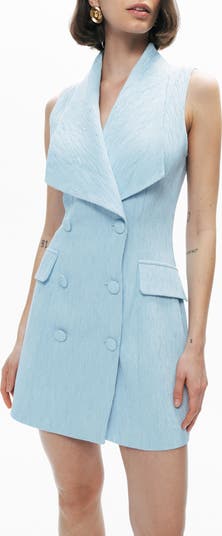 Brown Tailored Mini Dress with Structured Bolero