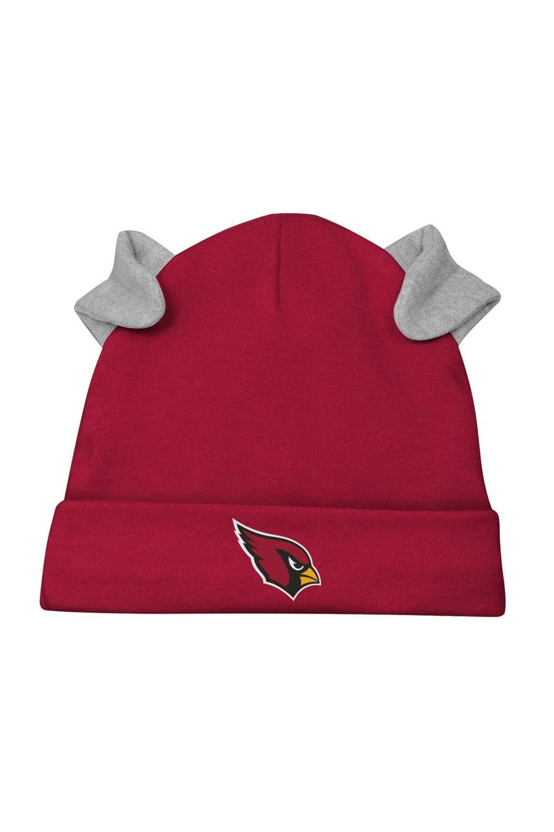 Newborn & Infant White/Cardinal Arizona Cardinals Dream Team Bodysuit Pants & Hat Set, Alternate, color, White