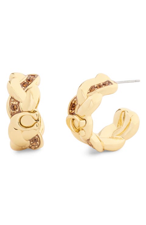 Braided Hoop Earrings