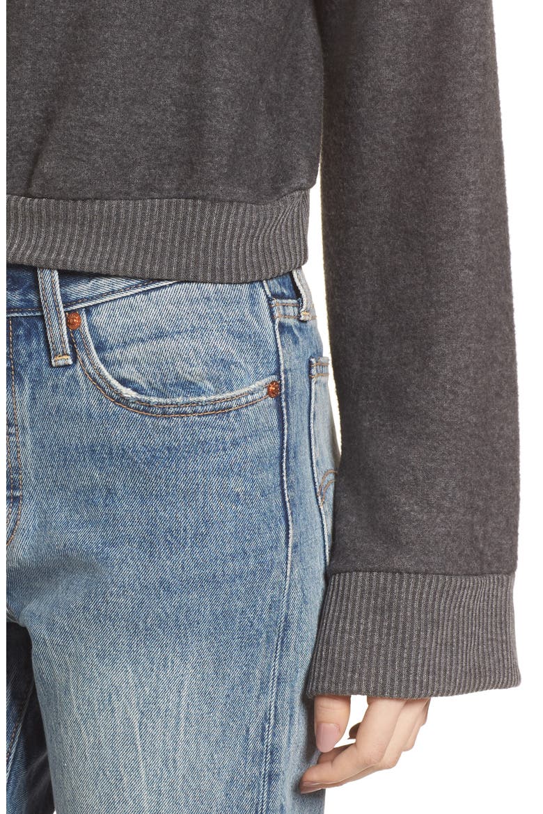Bell Sleeve Sweater, Alternate, color, CHARCOAL