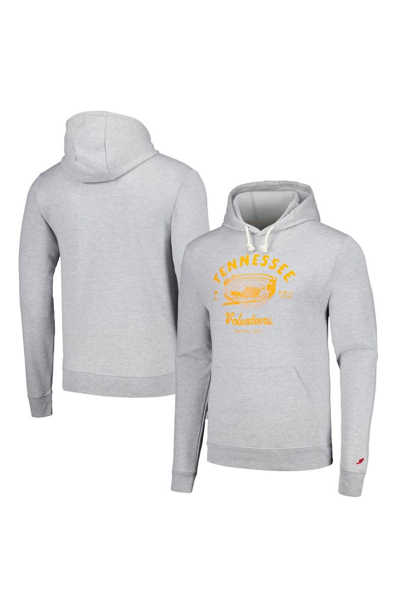 LEAGUE COLLEGIATE WEAR Men's League Collegiate Wear Heather Gray Tennessee Volunteers Stadium Essential Pullover Hoodie, Main, color, Heather Gray