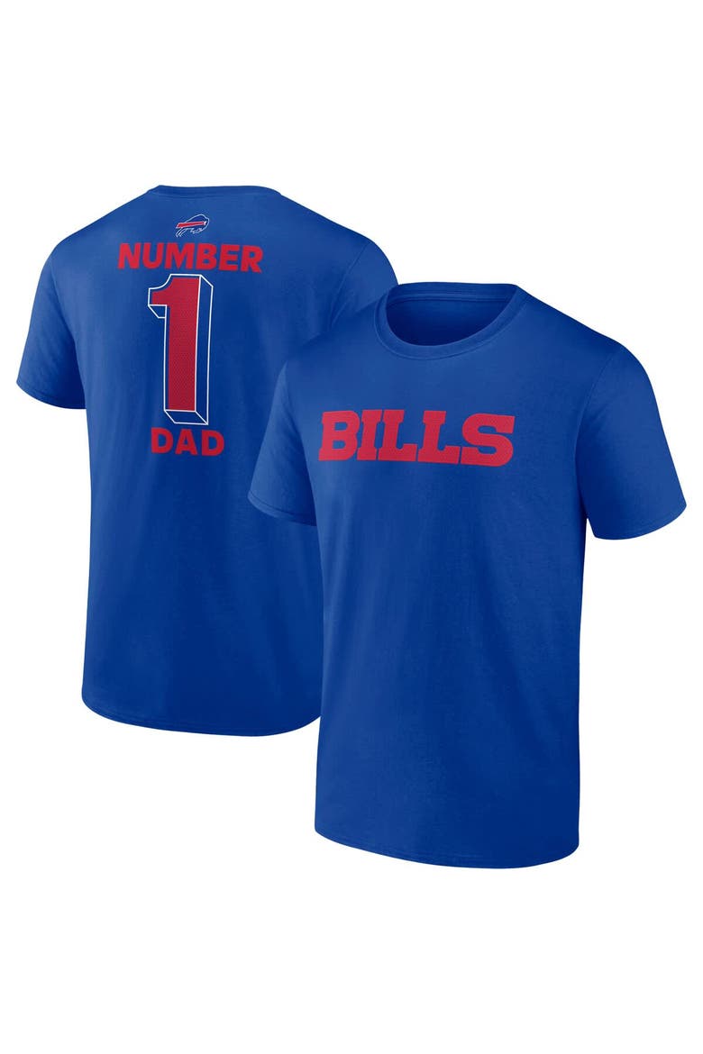 Men's Fanatics  Royal Buffalo Bills Big & Tall Number One Dad T-Shirt, Alternate, color, Royal