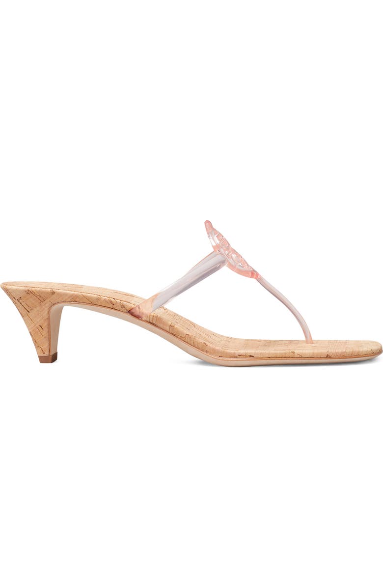 Tory Burch Miller Jelly Kitten Heel Sandal, Alternate, color, Pink Quartz