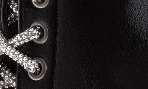 Badgley Mischka Kids' Crystal Embellished Boot In Black