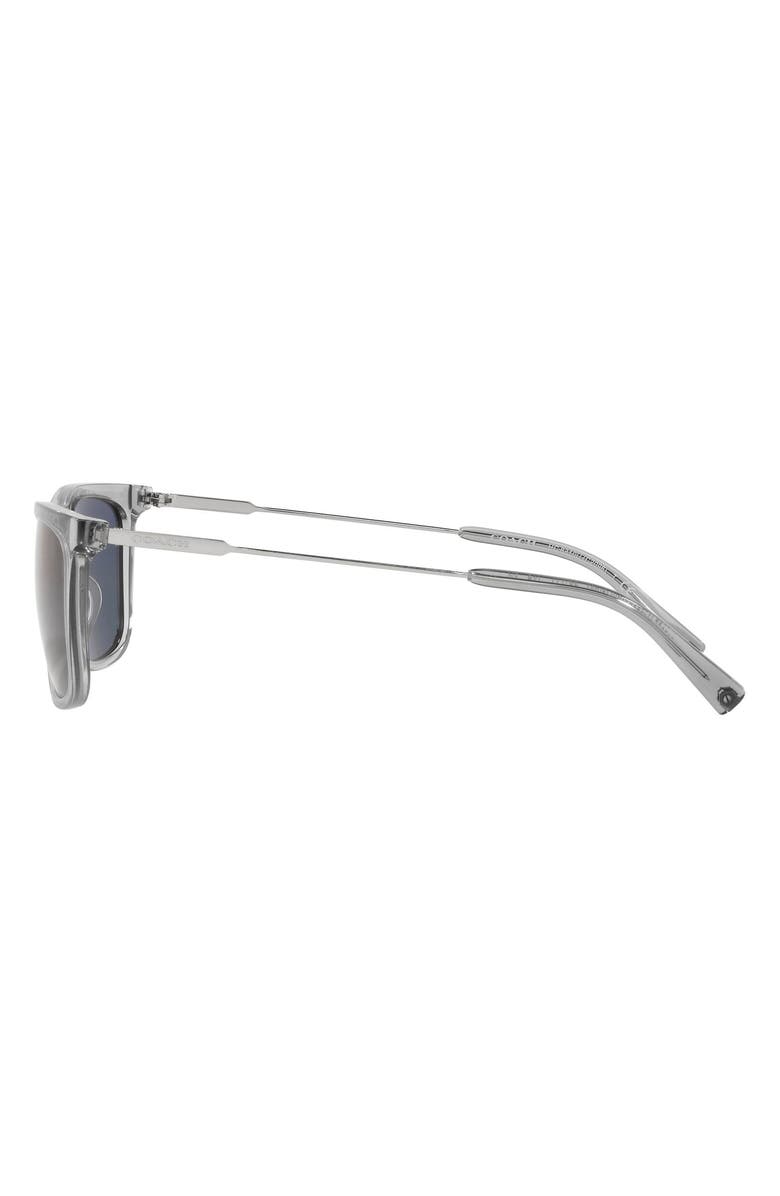 COACH 58mm Rectangular Sunglasses, Alternate, color, 