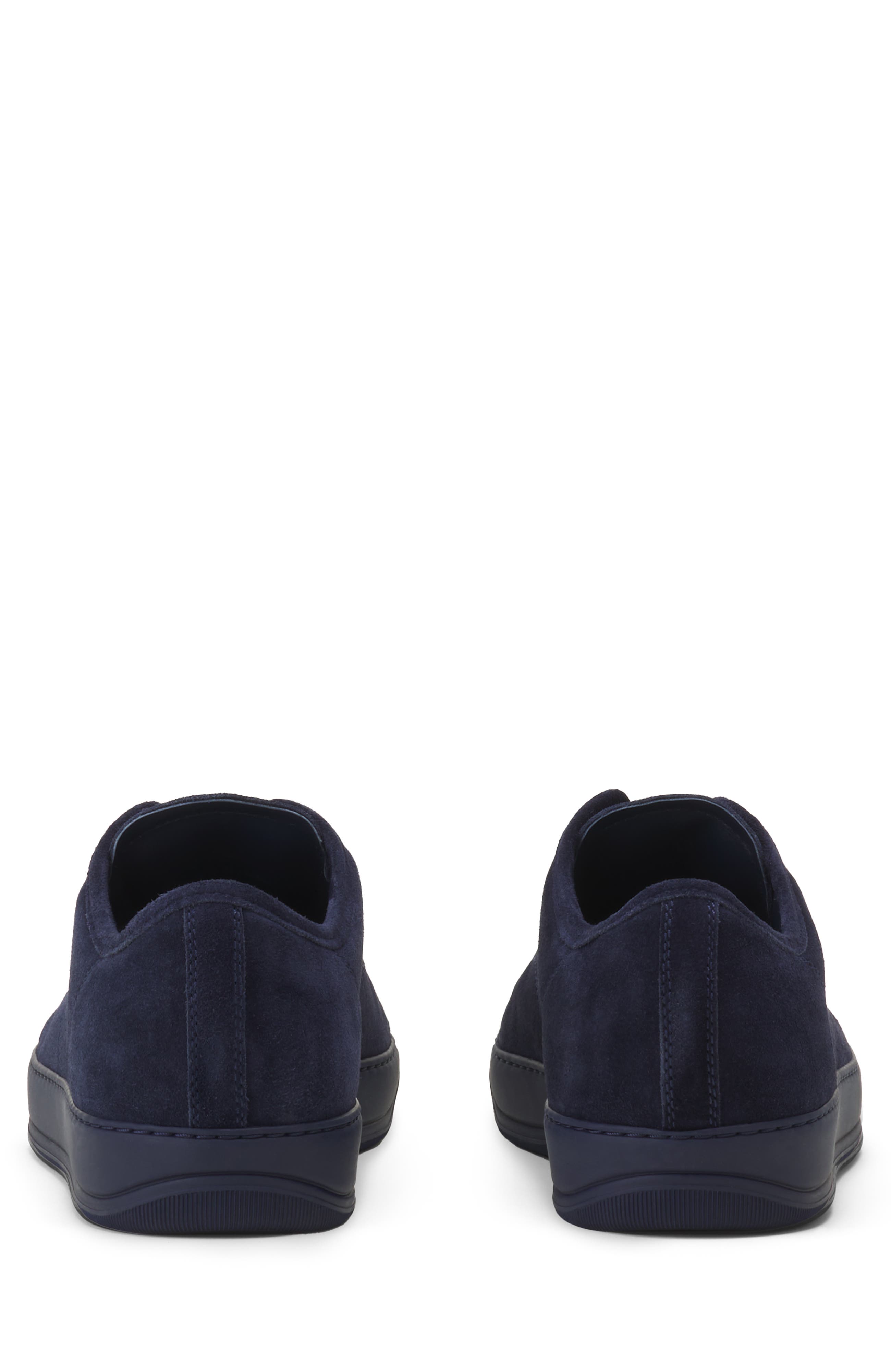 Lanvin Dbb1 Patent Leather And Suede Sneakers, Alternate, color, Navy Blue/Navy Blue