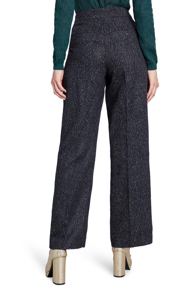 ModCloth Wide Leg Tweed Pants, Alternate, color,