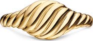 David Yurman Sculpted Cable Pinky Ring in 18K Yellow Gold