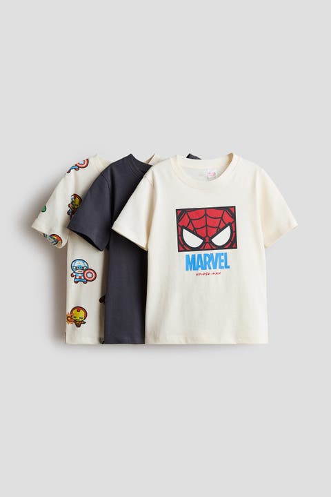 3-pack Printed T-shirts