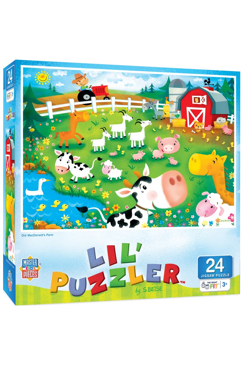 Old MacDonald 24 Piece Jigsaw Puzzle, Main, color, Multicolor