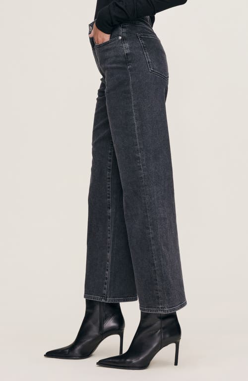 Dl1961 Karmine High Waist Ankle Relaxed Straight Leg Jeans In Black