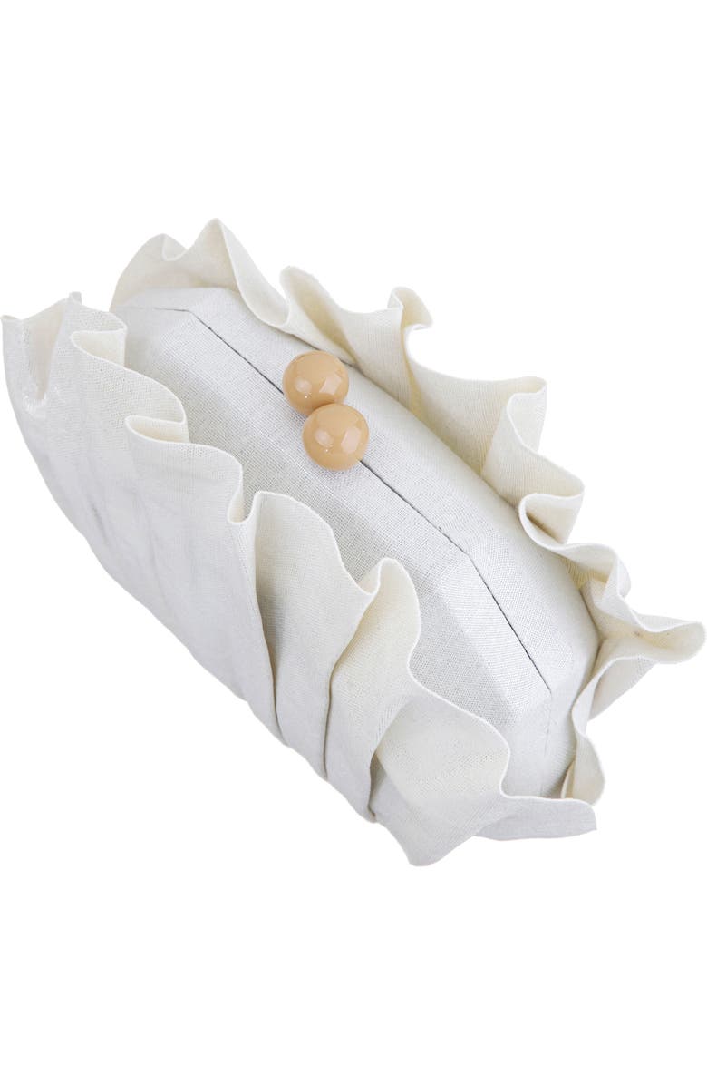 Nina Reef Clutch, Alternate, color, Silver