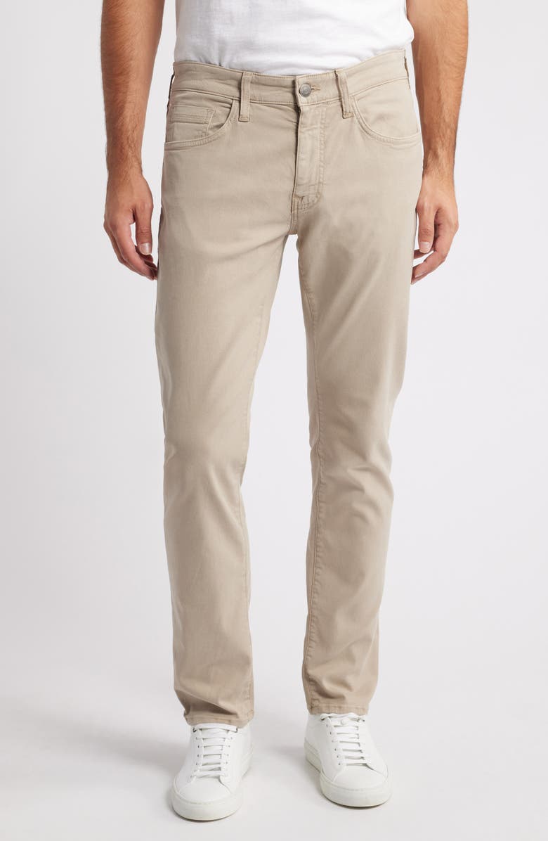 Mavi Jeans Marcus Slim Straight Leg Twill Pants, Main, color, Latte Luxe Twill