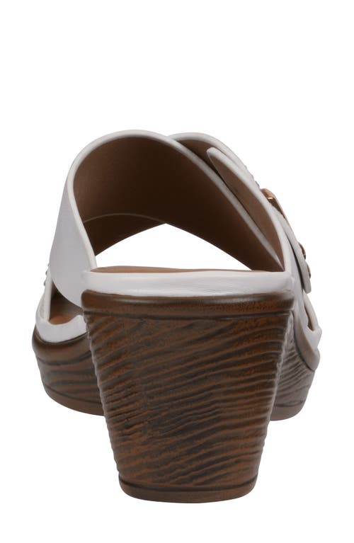 Gc Shoes Ash Comfort Wedge Sandal In White