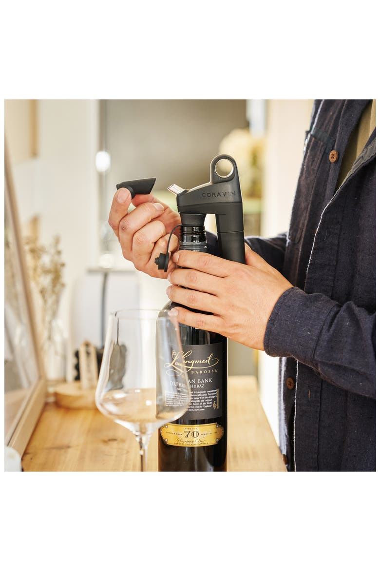 Pivot™+ Wine Preservation System, Alternate, color, BLACK
