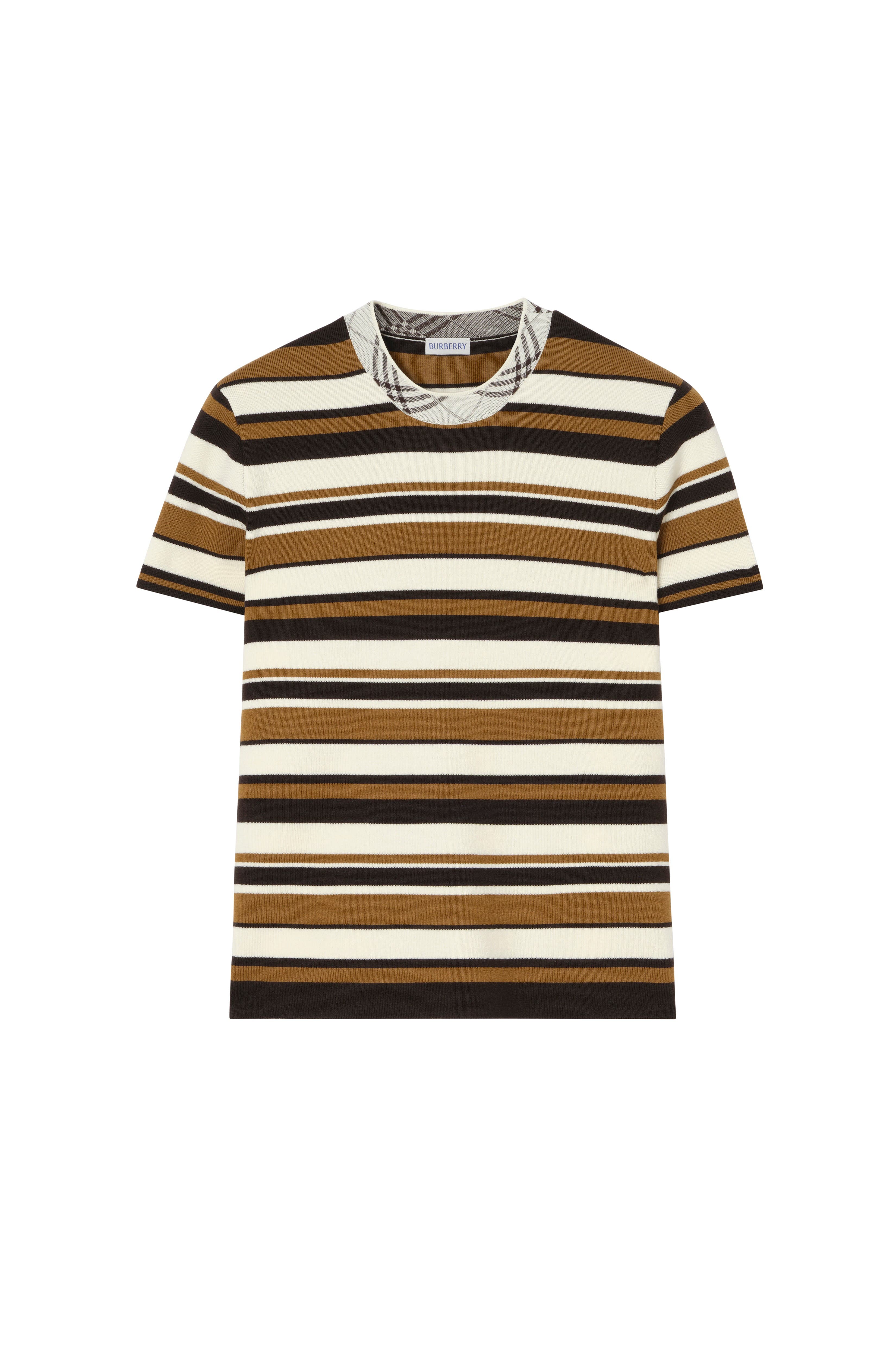 Striped Wool Blend T-shirt - image 2
