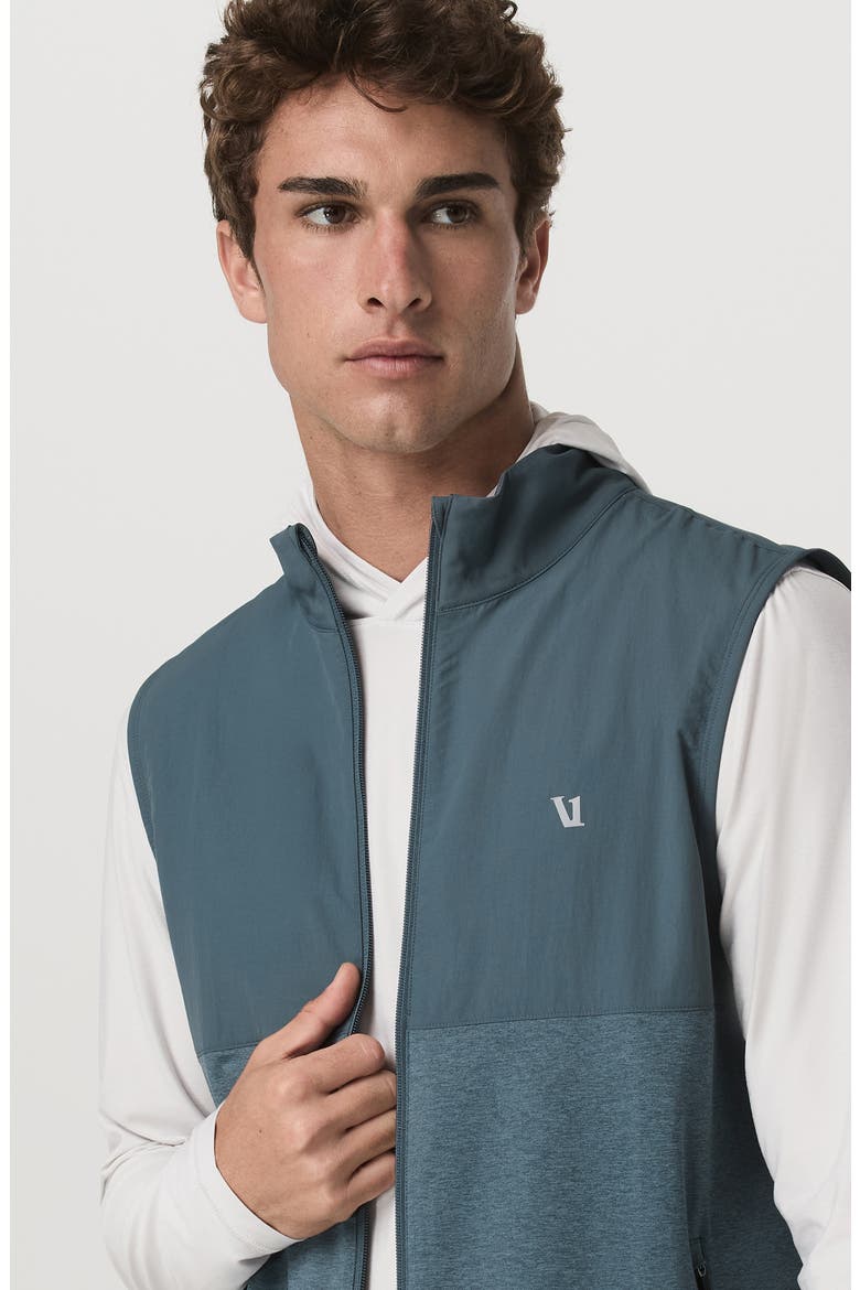 Sunday Element Vest, Alternate, color, BLUE SEA HEATHER