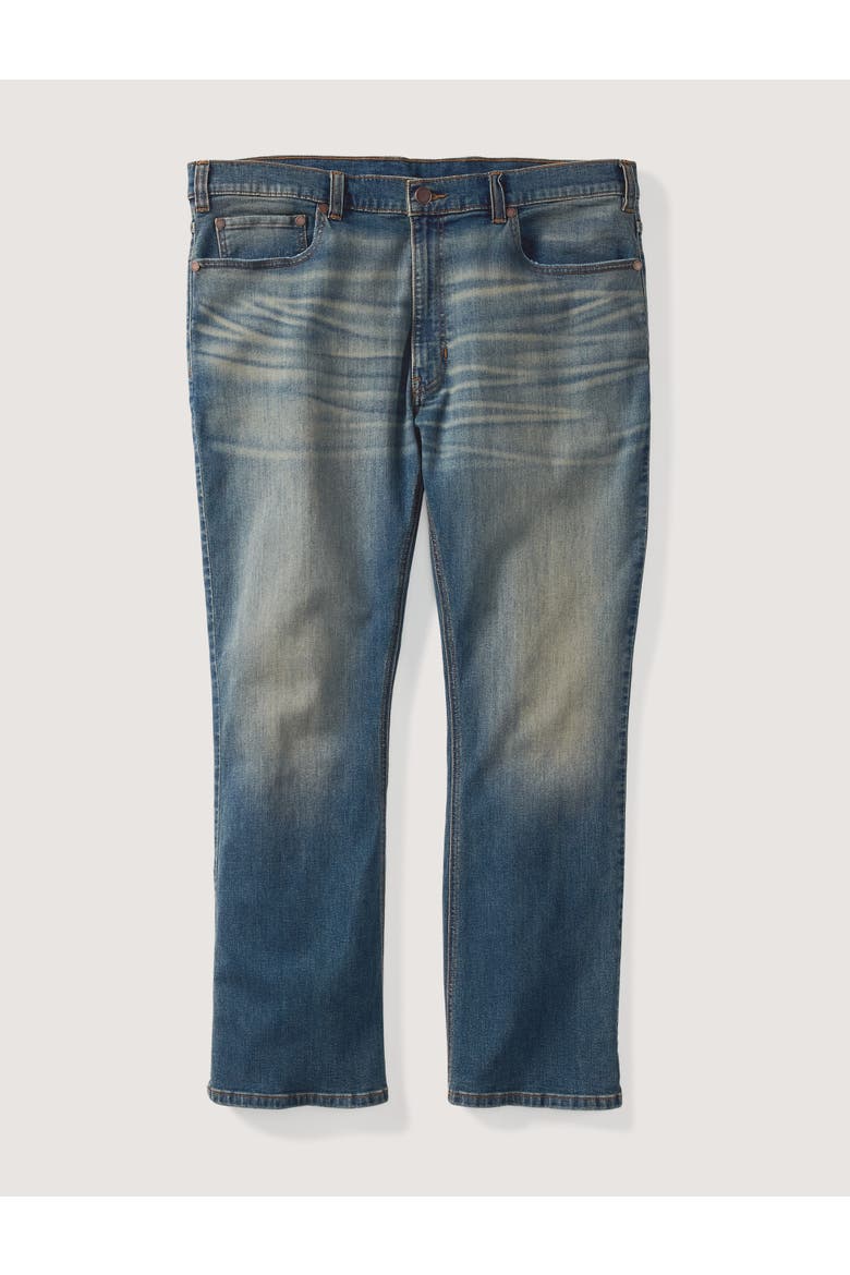 Big & Tall Western-Inspired Bootcut Jeans, Alternate, color, ROUGH EDGES