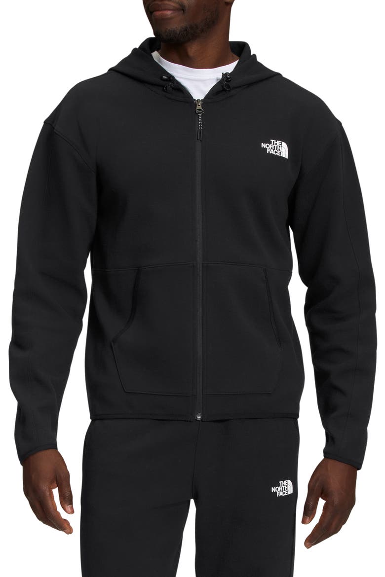 Tech Zip Hoodie Jacket, Main, color, BLACK