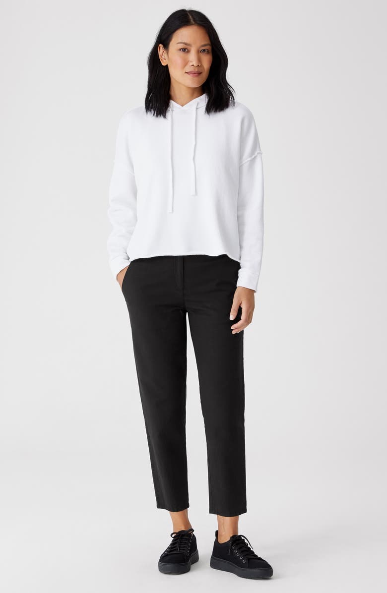 Eileen Fisher Organic Cotton & Hemp High Waist Tapered Ankle Pants, Alternate, color,