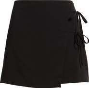 BP. Tie Faux Wrap Miniskort