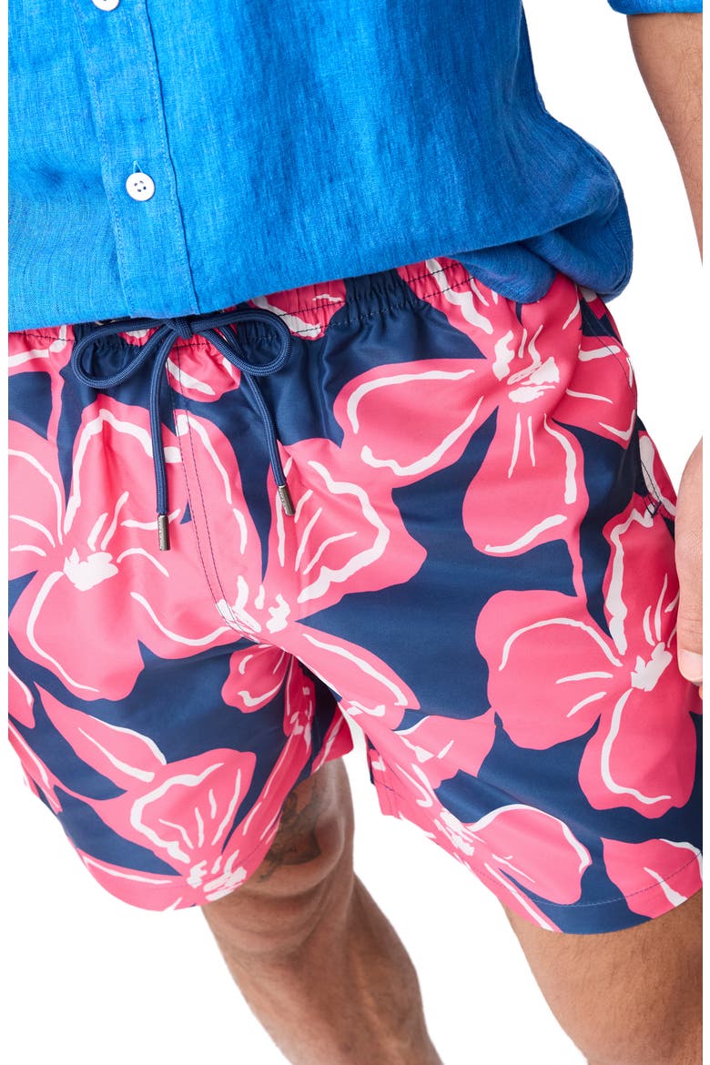 Broadford Floral Swim Trunks, Alternate, color, FUCHSIA