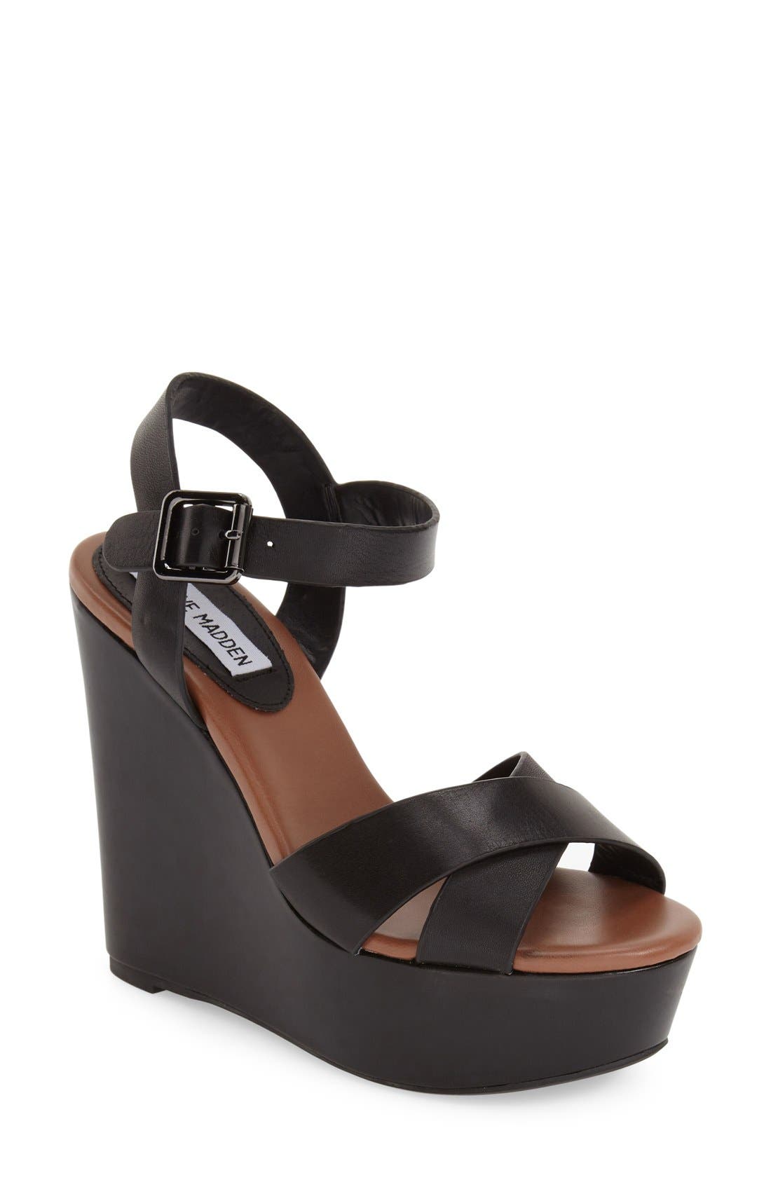 Steve Madden 'Keviee' Wedge Sandal, Main, color, 