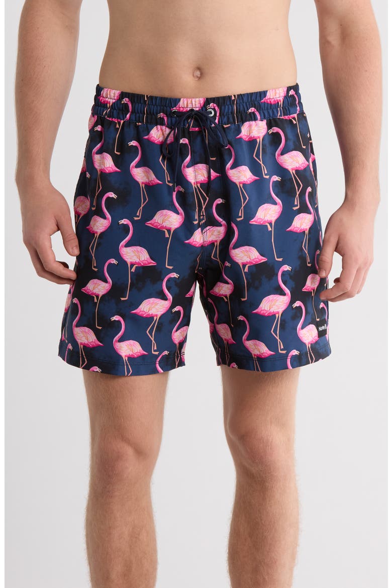 Cannonball Volley Swim Trunks, Main, color, OBISIDAN 4